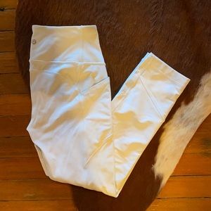 Lululemon White All the Right Places Leggings